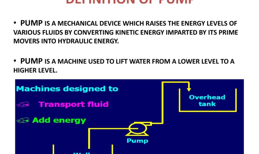 What is pump | Pump Definition