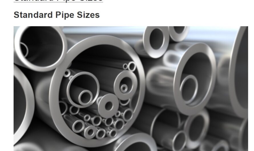 Standard Pipe Sizes | A Table of the Most Common Standard Pipe Sizes | Calculation of Pipe Internal Diameter | Pipe Diameter | Pipe Schedule | Nominal Bore